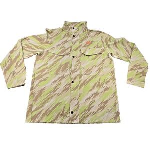 Nike Jacket Mens Large Camo DD4862-345 Green Beige Tiger Stripe Outdoor Workwear